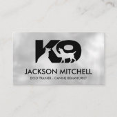 K9 Dog Trainer - Canine Behaviorist Business Card Visitenkarte (Vorderseite)