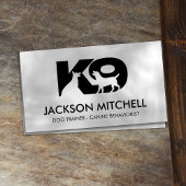 K9 Dog Trainer - Canine Behaviorist Business Card Visitenkarte