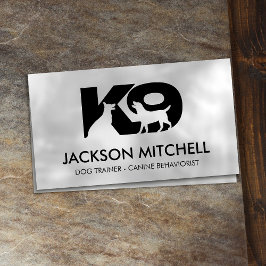 K9 Dog Trainer - Canine Behaviorist Business Card Visitenkarte