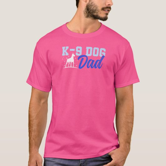 K9 Dog Vater Polizeitrainer T-Shirt (Vorderseite)