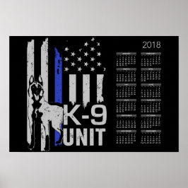 K9-Einheit - Malinois-Kalender 2018 Poster