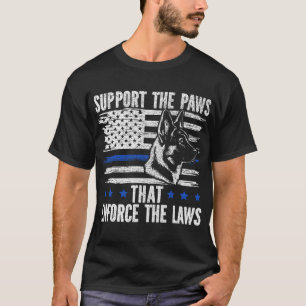 K9-Einheit Polizeihund Führer Suche T-Shirt