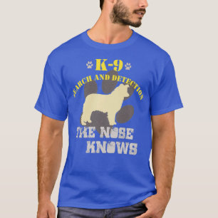 K9 Erkennungsposten für Hunde an der Grenze Collie T-Shirt