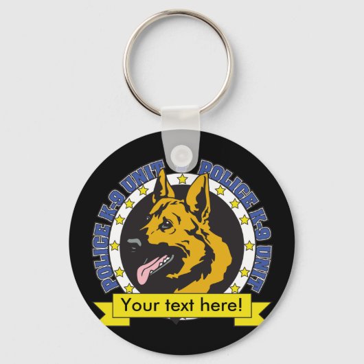 K9 German Shepherd Schlüsselanhänger (Vorderseite)