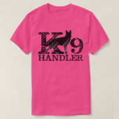 K9 Handler K9 Einheit Deutscher Hirte (2) T-Shirt (Design vorne)