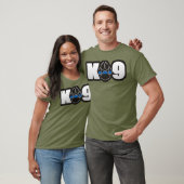 K9 Handler Polizeibeamte Sheriff Thin Blue Line T-Shirt (Unisex)