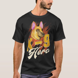 K9 Hero Deutscher Schäferhund Lover Polizei Hund K T-Shirt