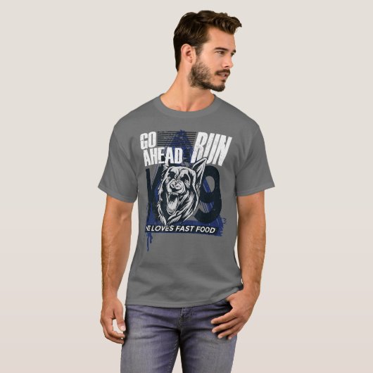 K9. Hund T-Shirt (Vorne ganz)