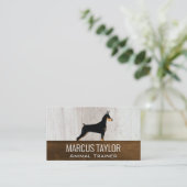 K9 | Hundeschulung | Business Card Holz Visitenkarte (Stehend Vorderseite)