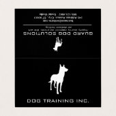 K9 | Hundeschulung Visitenkarten (Außenseite Aufgefaltet)