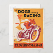 K9 Motorradclub Postkarte (Vorne/Hinten)