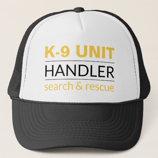 K9 Officer Trucker Hat Truckerkappe (Vorderseite)