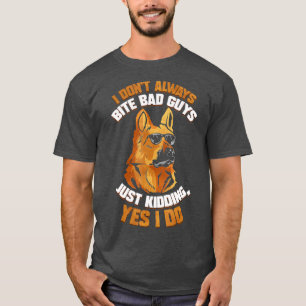 K9 Polizei Hundeoffizier I Dont Bite Deutsch T-Shirt