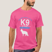 K9 Polizeibeamter Design für K9 dünne blaue Linie T-Shirt (Vorderseite)