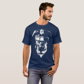 K9 Polizeibeamter mit Hut T-Shirt (Vorne ganz)