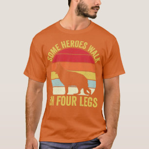 K9 Polizeibeamter Polizeihund Vintage Helden Vier T-Shirt