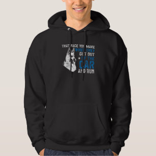 K9 Polizeihund Blaue Linie Aussteigen K9 Poli Hoodie