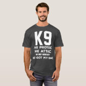 K9 Polizeihund Handler Malinois German Sheperd K9 T-Shirt (Vorne ganz)