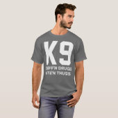 K9 Polizeihund Handler Malinois German Sheperd K9 T-Shirt (Vorne ganz)