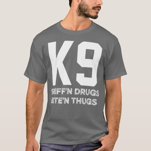 K9 Polizeihund Handler Malinois German Sheperd K9 T-Shirt (Vorderseite)