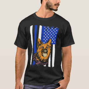 K9 Polizeihund in patriotischem USA K9 Polizeibeam T-Shirt