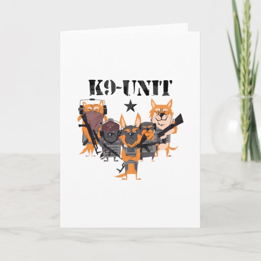 K9 Polizeihundeeinheit Karte (Vorderseite)