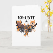 K9 Polizeihundeeinheit Karte (Gelbe Blume)