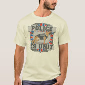 K9 Polizeiwache Deutscher Hirte T-Shirt (Vorderseite)