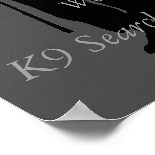 K9-Poster Poster (Ecke)