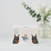 K9-Profil-Visitenkarte Visitenkarte (Stehend Vorderseite)