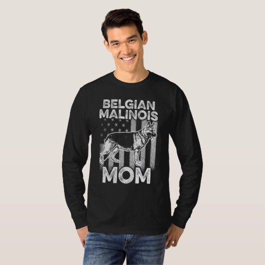 K9 Referat Belgische Malinois Pd Polizeiausbilder T-Shirt (Vorne ganz)