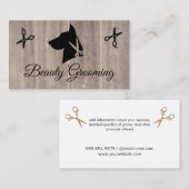 K9-Schere | Dog Groomer Visitenkarte (Vorne/Hinten)