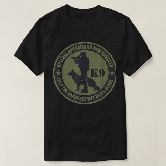K9 Spezialbetrieb Hundehalter T-Shirt (Design vorne)