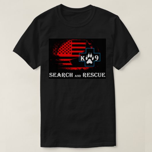 K9 Suche und Rettung 11 T-Shirt (Design vorne)