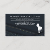 K9 | Tierschulung | Wave Abstrakt Background Bu Visitenkarte (Rückseite)