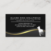 K9 | Tierschulung | Wave Abstrakt Background Visitenkarte (Rückseite)