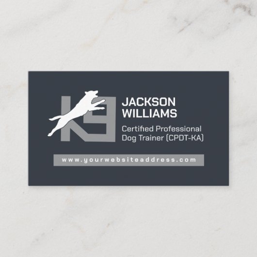 K9 Training - Dog Trainer - Kaninchenverhalten Visitenkarte (Vorderseite)