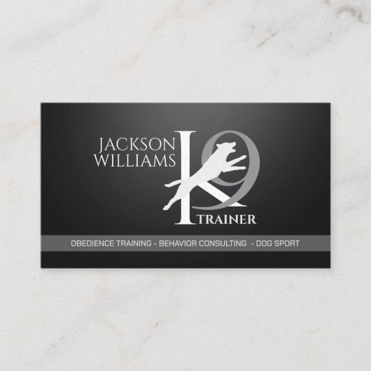 K9 Training - Dog Trainer - Kaninchenverhalten Visitenkarte (Vorderseite)