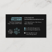 K9 Training - Dog Trainer - Kaninchenverhalten Visitenkarte (Rückseite)