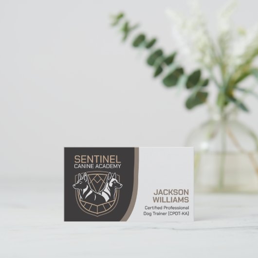 K9 Training - Dog Trainer - Kaninchenverhalten Visitenkarte (Stehend Vorderseite)