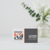 K9 Training - Dog Trainer - Kaninchenverhalten Visitenkarte (Stehend Vorderseite)