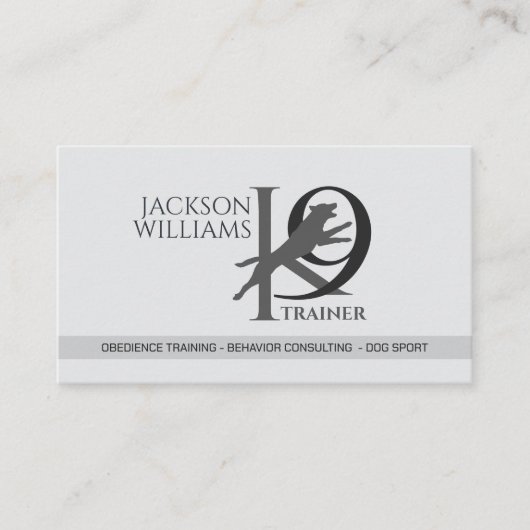 K9 Training - Dog Trainer - Kaninchenverhalten Visitenkarte (Vorderseite)