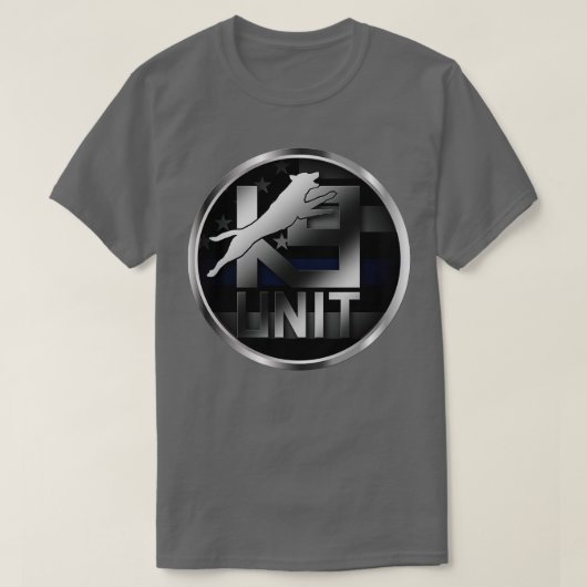 K9 Unit Abzeichen Police Dog Unit Malinois T-Shirt (Design vorne)