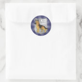 K9 Unit Cartoon German Shepherd Runder Aufkleber (Tasche)