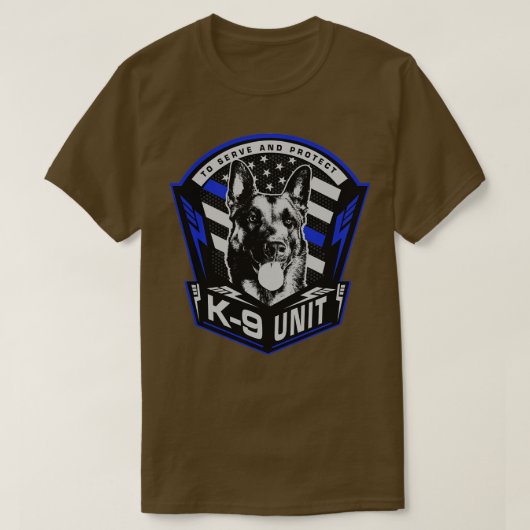 K9 Unit Malinois Belgischer Hirte Mechelaar T-Shirt (Design vorne)