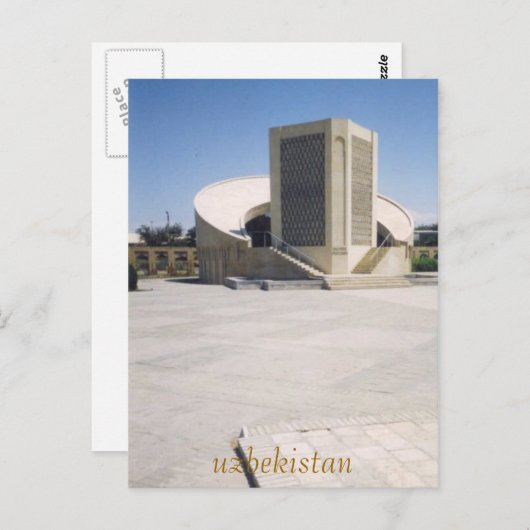 k-2, Usbekistan Postkarte (Vorne/Hinten)