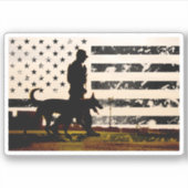 K-9 Arbeitsdog Handler Aufkleber (Vorderseite)