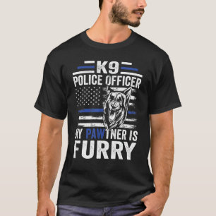 K 9 Deutscher Schäferhund Polizeihund Gesetzeshüte T-Shirt