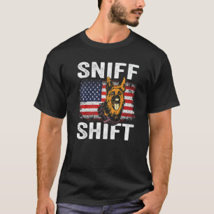 K 9 Deutscher Schäferhund Polizeihund Rechtshilfe T-Shirt