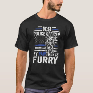 K 9 Deutscher Schäferhund Polizeihund Rechtshilfe T-Shirt